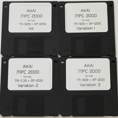 Akai MPC 2000 XL Format Floppy Disk Sample Library TR 909 Drums Sampled Into SP1200 image 1