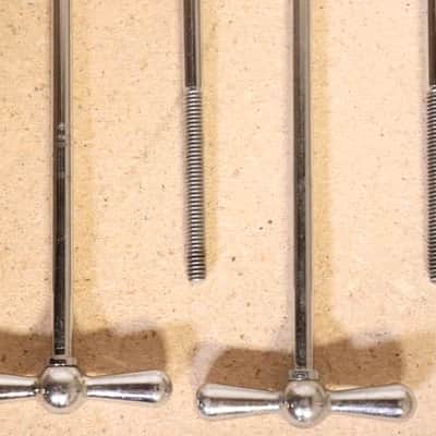 Ludwig 6-1/8" Chrome T Rods 8pk Vintage 1950's -60's image 4