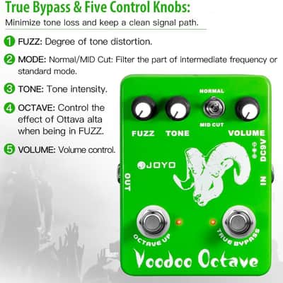 Joyo JF-12 Voodoo Octave 2024 - Green image 3