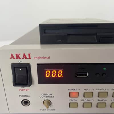 Akai S3000XL Rack Sampler with Gotek USB Floppy Emulator + Original Drive image 7