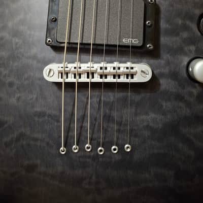 Schecter C-1 Platinum with Rosewood Fretboard See-Thru Black Satin image 4