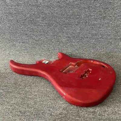 Red 4 String Bass Guitar Body DIY Project image 3