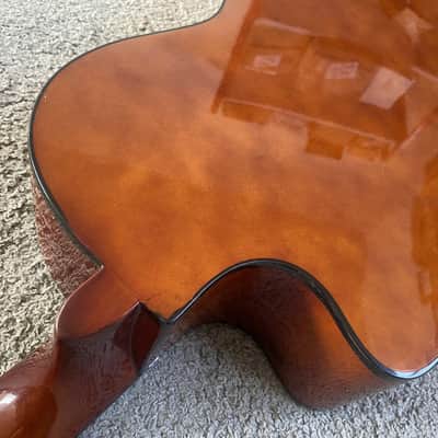 Veneer Tiger Maple Top 40 Inch Acoustic Guitar, Mahogany Neck Rosewood Fretboard image 16