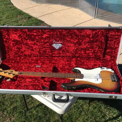 Fender Precision Bass 1973 2 Tone Sunburst image 2