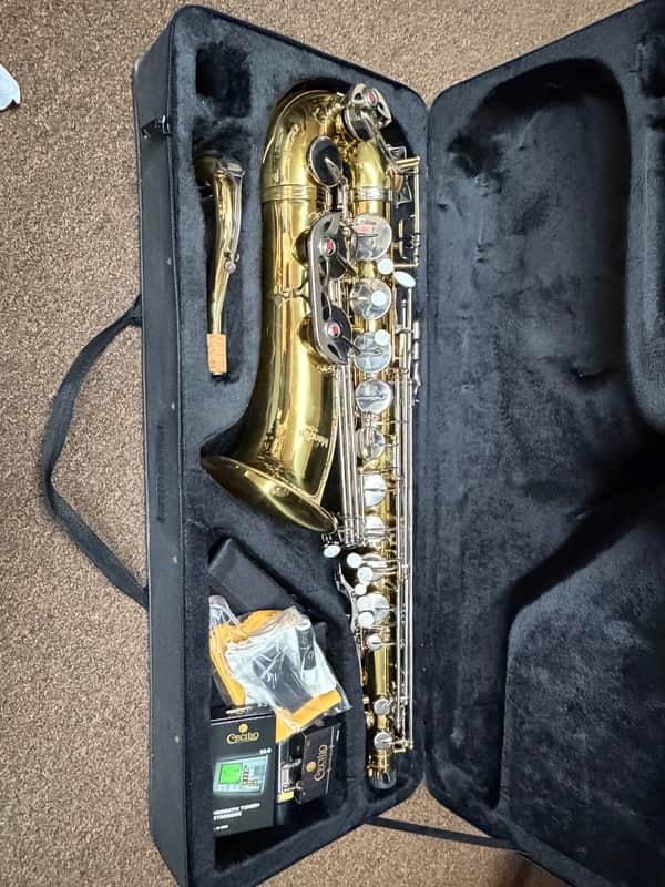 Used Mendini by Cecilio Alto Saxophone w/ Case & Strap Local Pickup item SOLD AS-IS image 1