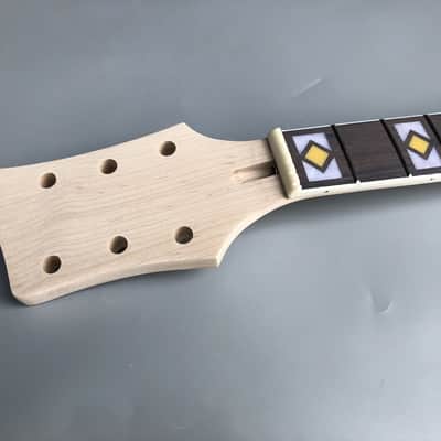 Maple guitar Neck 22Fret 25.5inch Rosewood Fretboard Paddle Head Nice Inlay image 4