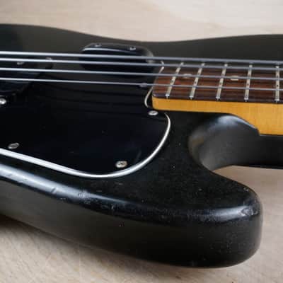 Fender Musicmaster Bass 1977 Black Vintage USA w/ Gig Bag image 10