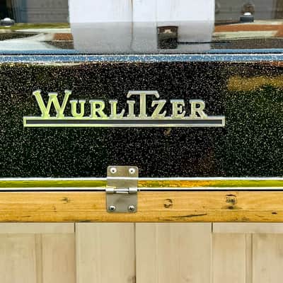 Wurlitzer 200A Electric piano,  rerfurbised in custom black and gold sparkle image 15