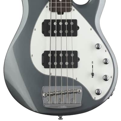 Sterling By Music Man StingRay RAY35HH 5-string Bass Guitar - Charcoal Frost image 2