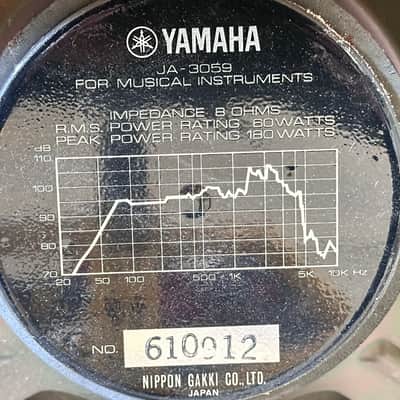 Vintage YAMAHA J-140S (412S) 240W 8 Ohm 4x12 Straight Guitar Speaker Cabinet image 13