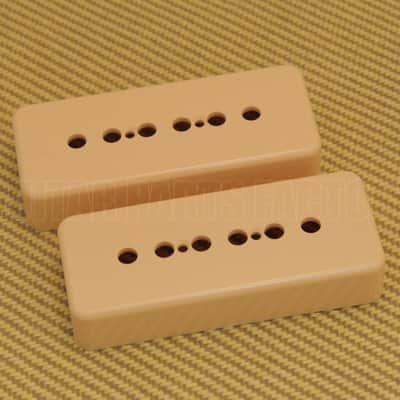 PC-0746-028 (2) Cream Soapbar P-90 Guitar Pickup Covers