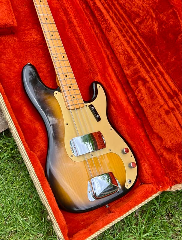 Vintage Fender Fullerton 1982 -1957 Reissue Precision Bass 1st Year image 1