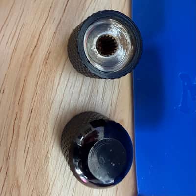 1990's Japan Ibanez RG570 RG & S Series Guitar Black Brass Dome Metal Knob Set Push On image 4