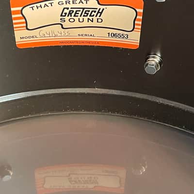 Gretsch G4164SS USA Custom Solid Steel 6.5x14" 10-Lug Snare Drum 2012 - Present - Black Nickel-Plated image 7