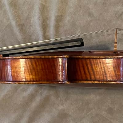 Jay Haide Modèle artistique à l’ancienne 2008 - Antiqued and JohnPaul nickel-mounted Brazil wood viola bow image 10