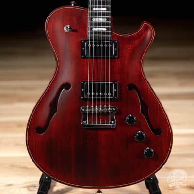 Knaggs Chena Spruce Top Hollowbody Guitar – Old Red Violin image 2