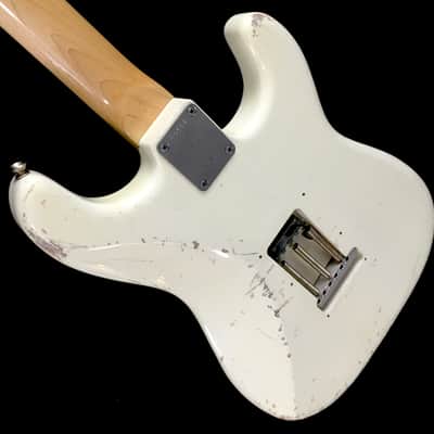 LEFTY! Boutique Reverse ST62 Hendrix Olympic White Nitro Strat Wildwood Custom Relic Guitar Lefty 6.9 lb HSC image 6