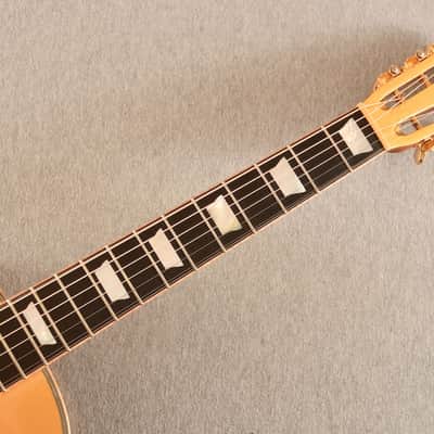 Hozen O 12 Fret Parlor Gold Top Adirondack Indian Rosewood Slotted Headstock #2210-1705 image 6