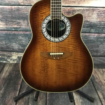 Used Ovation 1528D Ultra Deluxe Shallow Bowl Acoustic Electric image 2
