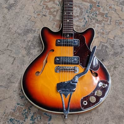 Vintage Silvertone Model 319.14559 Hollow Body Electric Guitar - 1960s image 3
