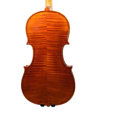5 String Strad Handmade 4/4 Violin Outfit Italian Spruce European Flamed Maple image 3