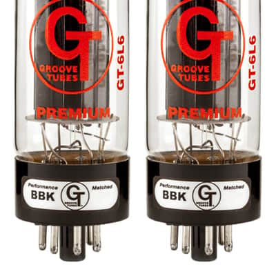 Groove Tubes GT-6L6-SD-M 6L6 Medium Performance Matched DUET/PAIR image 1