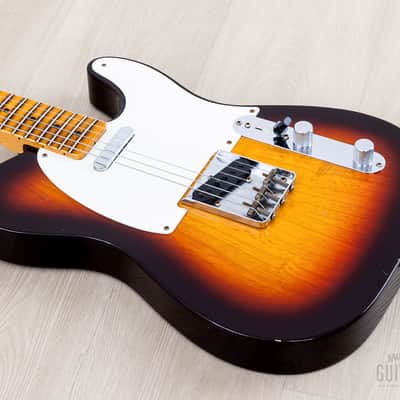 Fender Custom Shop '58 Telecaster Journeyman Relic Sunburst w/ V Neck, Figured Ash Body image 7