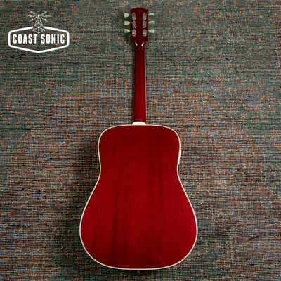 1993 Orville by Gibson Hummingbird Cherry Sunburst made in Japan with Hard Case image 4