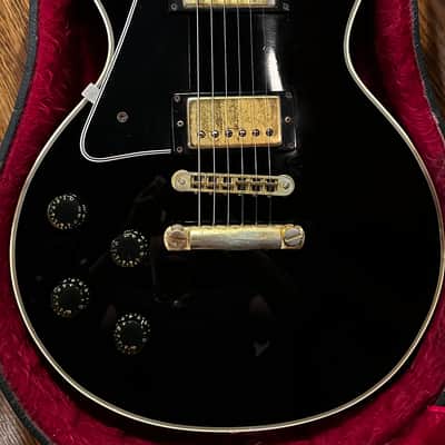 1980 Gibson Les Paul Custom Black Lefty / Left Handed - Great weight & monster tone image 2