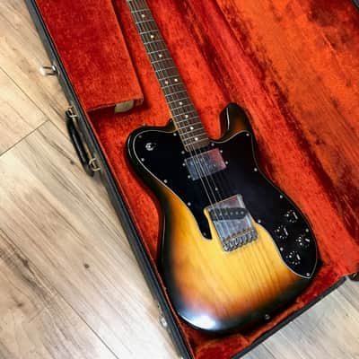 1972 Fender Telecaster Custom with Rosewood Fretboard in Sunburst - RARE combo image 8