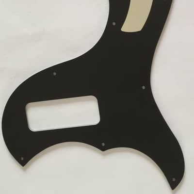 Custom For Fano Standards TC6 Guitar Pickguard P90 Scratch Plate (3 Ply Black) image 5