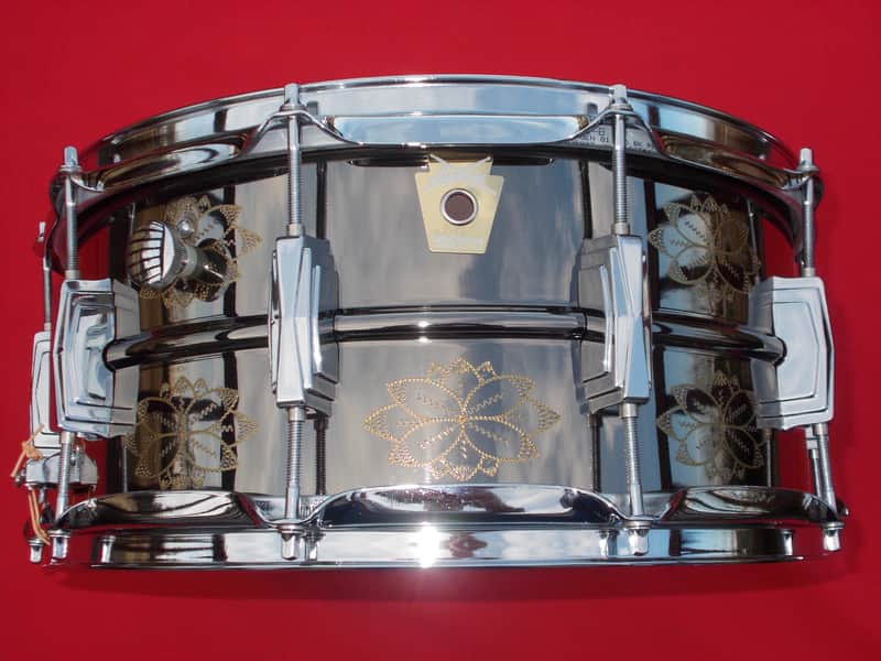 Ludwig LB417EN Engraved Black Beauty 6.5x14" Bronze Snare Drum 1992 image 1