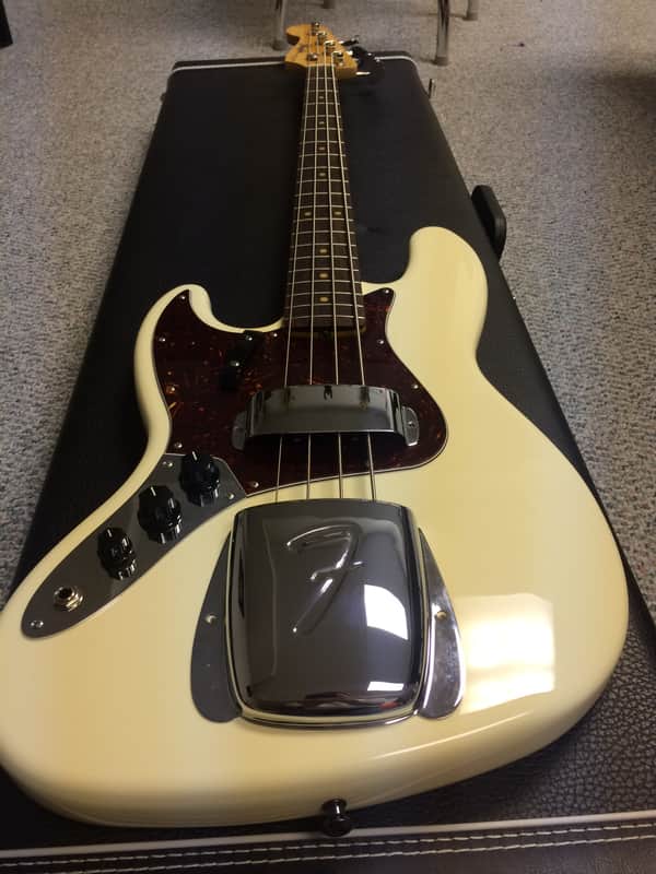 Fender American Design Experience Vintage Jazz Bass 2016 Olympic White image 1