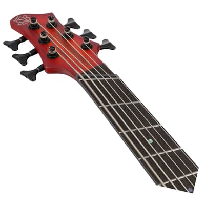 Used Ibanez BTB866MSBRF BTB Bass Workshop 6-Str MS - Brown Topaz Burst Flat image 4