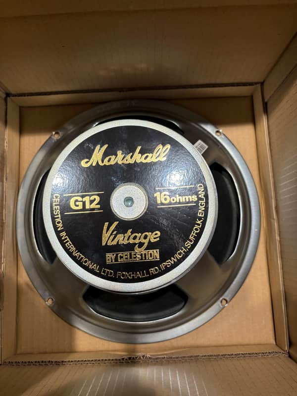 2 x Celestion Marshall G12 vintage 16ohms speakers image 1