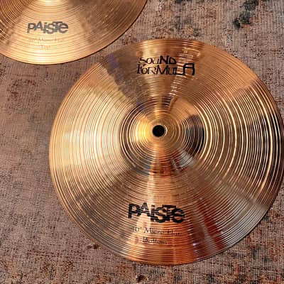 RARE Paiste 10” MICRO HATS Hihats Sound Formula SUPER CLEAN Look And Tone! 482 544 g Not $610 image 4