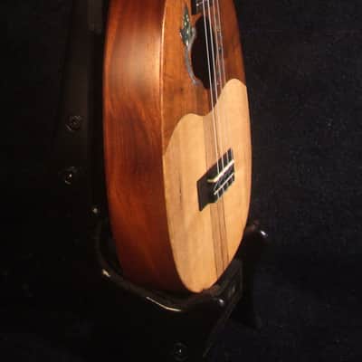 Handmade Soprano Ukulele, Hawaiian Koa, Redwood, Archback Pineapple, Bird Floral Inlay, Soft-bag, Bruce Wei UAW13-2008 image 4