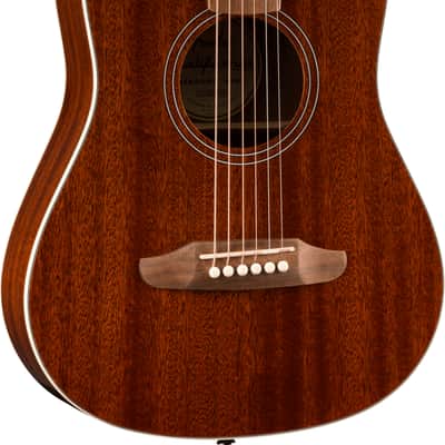 Fender California Standard Redondo Mini with Bag, Spruce Top, Natural Sapele image 3