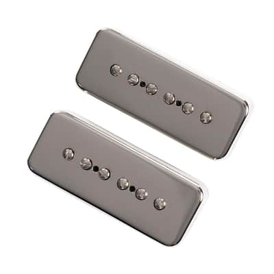 Mojotone '56 Quiet Coil P-90 Soapbar Pickup Set w/ Custom Nickel Covers -Reverb Exclusive! - Nickel image 1