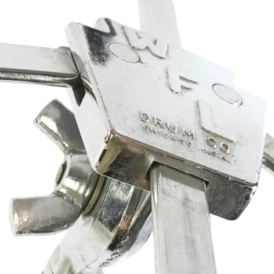 Ludwig WFL Atlas#1363 Flat Base Snare Drum Stand Chrome Flush OG Mickey Mouse50s image 5