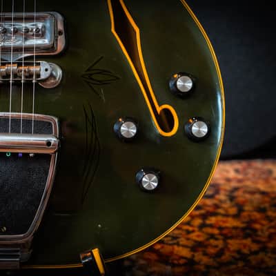 Fender Coronado II with Tremolo, Rosewood Fretboard 1967 - Extremly Rare Custom Color Charcoal Frost image 7