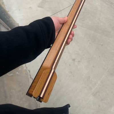 5 piece Headless ss 24frets roasted flame maple electric guitar neck T contour 25.5 spoke truss rod image 2