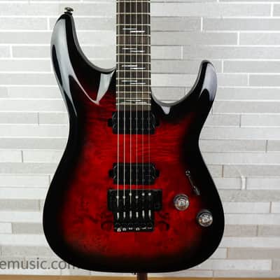 Schecter Omen Elite-6 FR - Black Cherry Burst image 1