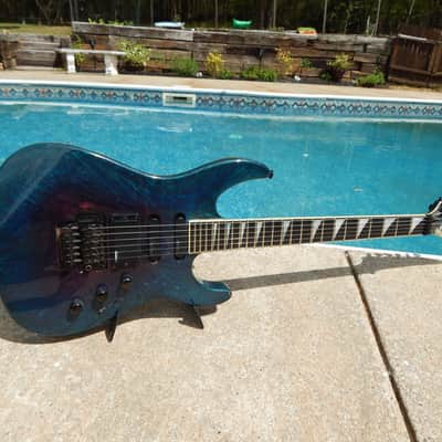 Jackson Soloist SL1 1990 Eerie Dess Swirl OHSC image 2