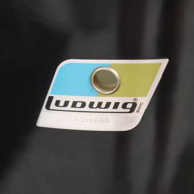 Ludwig 6pc Black Cortex Drum Kit Set 3ply Maple Vintage 1970's image 9