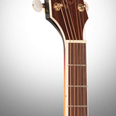 Takamine GJ72CE Jumbo Acoustic-Electric Guitar, Brown Sunburst image 8