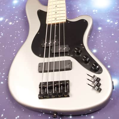 Made in NYC - 2019 Inca Silver L.e.H. Offset 5 String Bass Guitar image 3