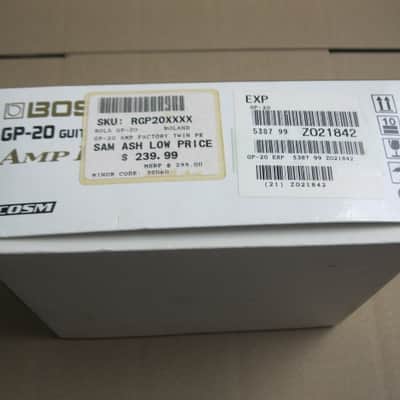 used condition Boss EMPTY BOX for GP-20 Amp Factory (NO pedal / NO paperwork), from early 2000s to mid 2000s (specifically 2001) image 12