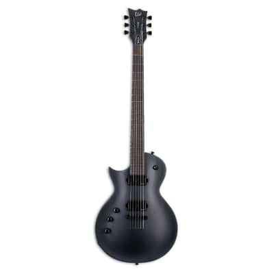 ESP LTD LEC1000 Baritone Left Handed - Charcoal Metallic Satin - B-Stock image 2