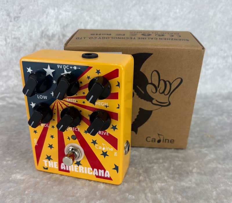 Caline CP-55 The Americana American Sound Overdrive pedal with box image 1